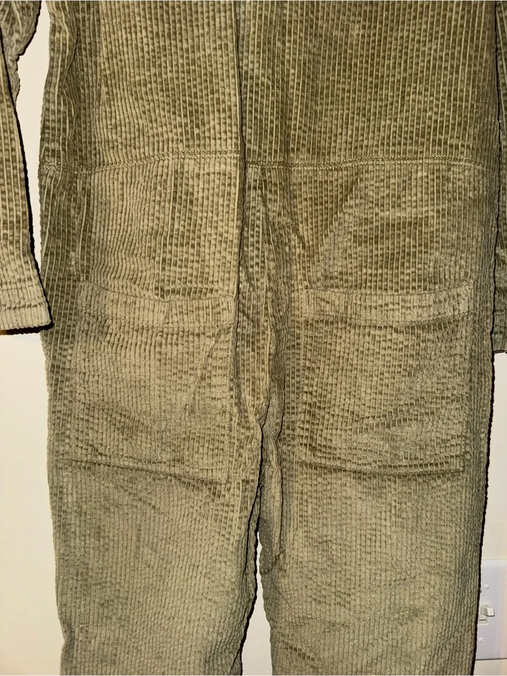 ‼️SALE‼️ H&M Green Corduroy Kids zip One-Piece